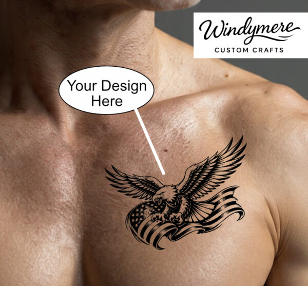 American Eagle Tattoo Temporary Tattoo