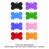 Dog Tag Colors Custom Laser-Etched Bone-Shaped Anodized Aluminum Dog Tag