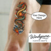 Dragon tattoo in use Temporary Tattoo