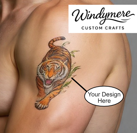 Tiger Tattoo Temporary Tattoo