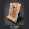 Images for Web Custom Laser-Engraved Cedar Cell Phone / Tablet Charging Display Stand