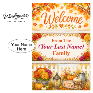 Custom Fall Garden Flag