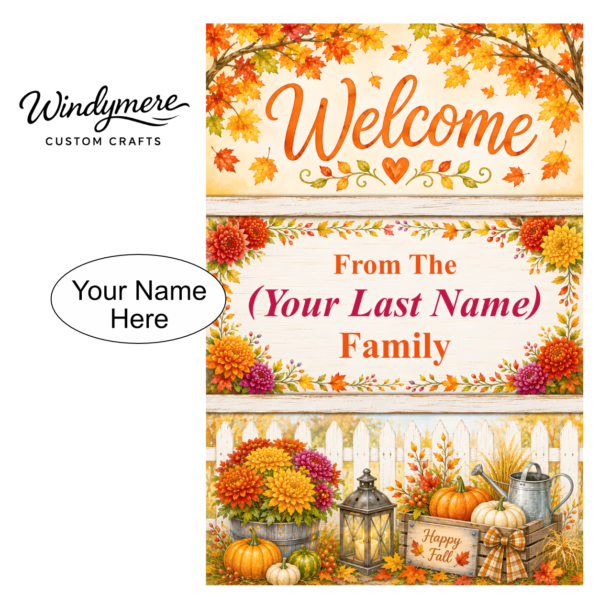 Custom Fall Garden Flag Custom Fall Garden Flag