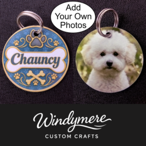 Custom Double-Sided Photo Pet Tag - 1.5"